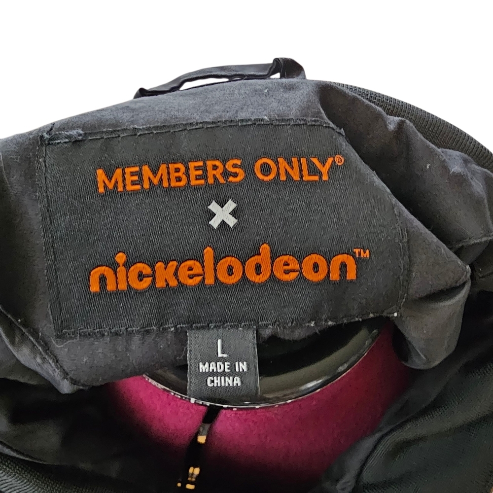 Nickelodeon Racer Style Jacket Coat with Classic 90's Rugrats Graffic Art - Picture 2 of 13